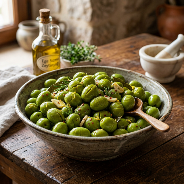 Domat Tipi Yeşil Zeytin